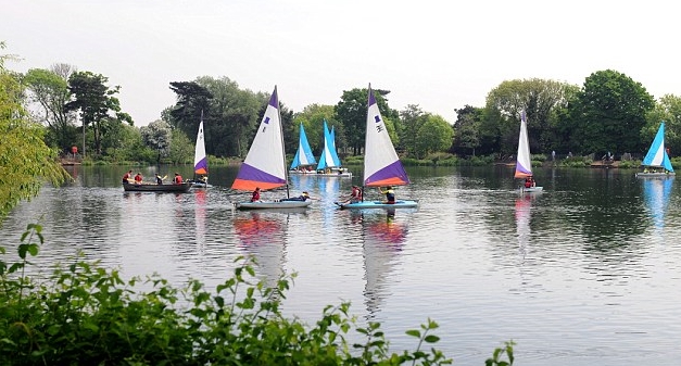 sailing on South Norwood Lake